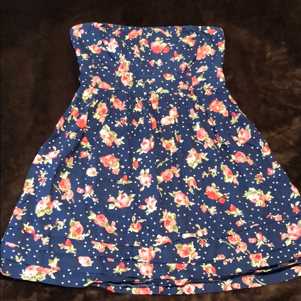 Floral Strapless Dress
